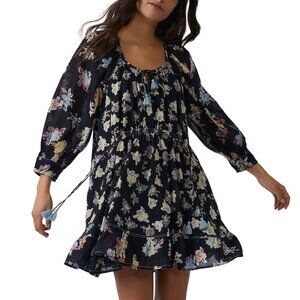 Free People Camella Floral Print Minidress, XS